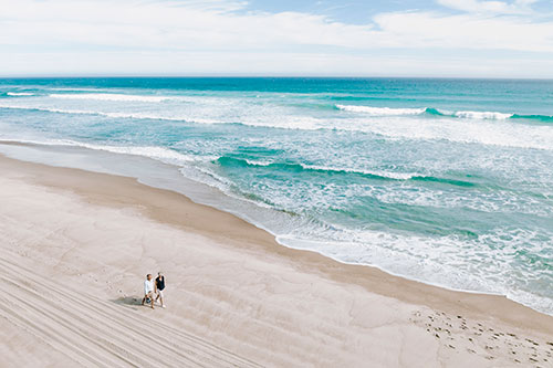 Photo Tourism Western Australia: Aerial view of the Beach & Forest Eco Adventure with Pemberton Discovery Tours. Pemberton Discovery Tours